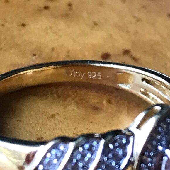 Natural Orange Garnet Sterling Silver 18k Yellow Gold Vermeil Ring Size 7 - Picture 5 of 8